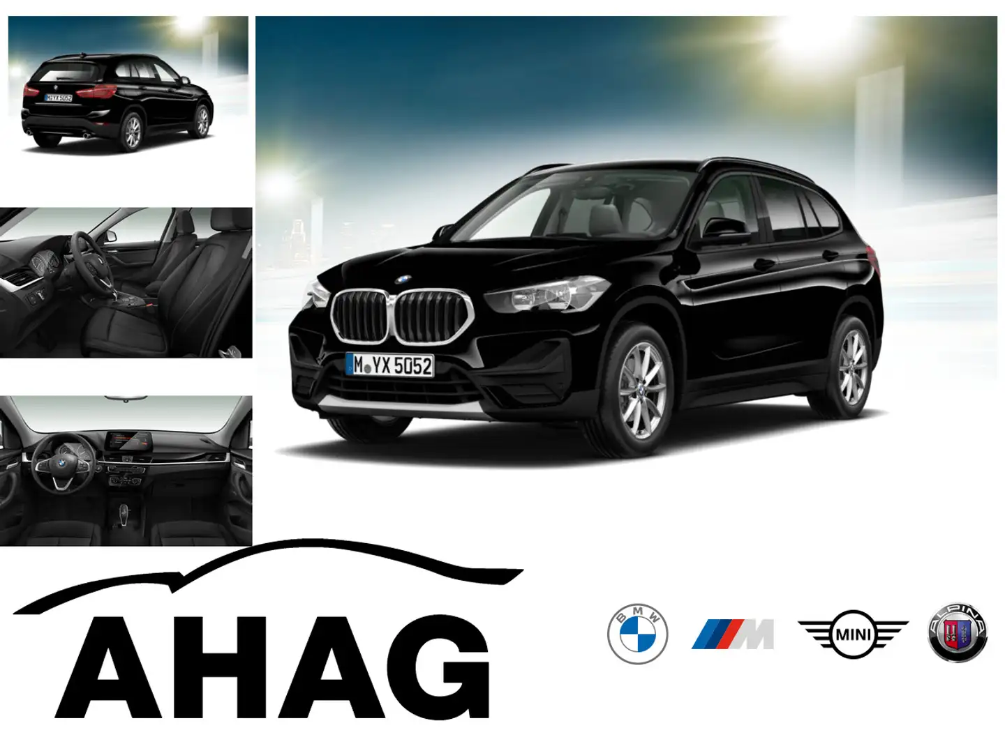 BMW X1 sDrive18d Advantage Aut. Klimaaut. Head-Up Schwarz - 1