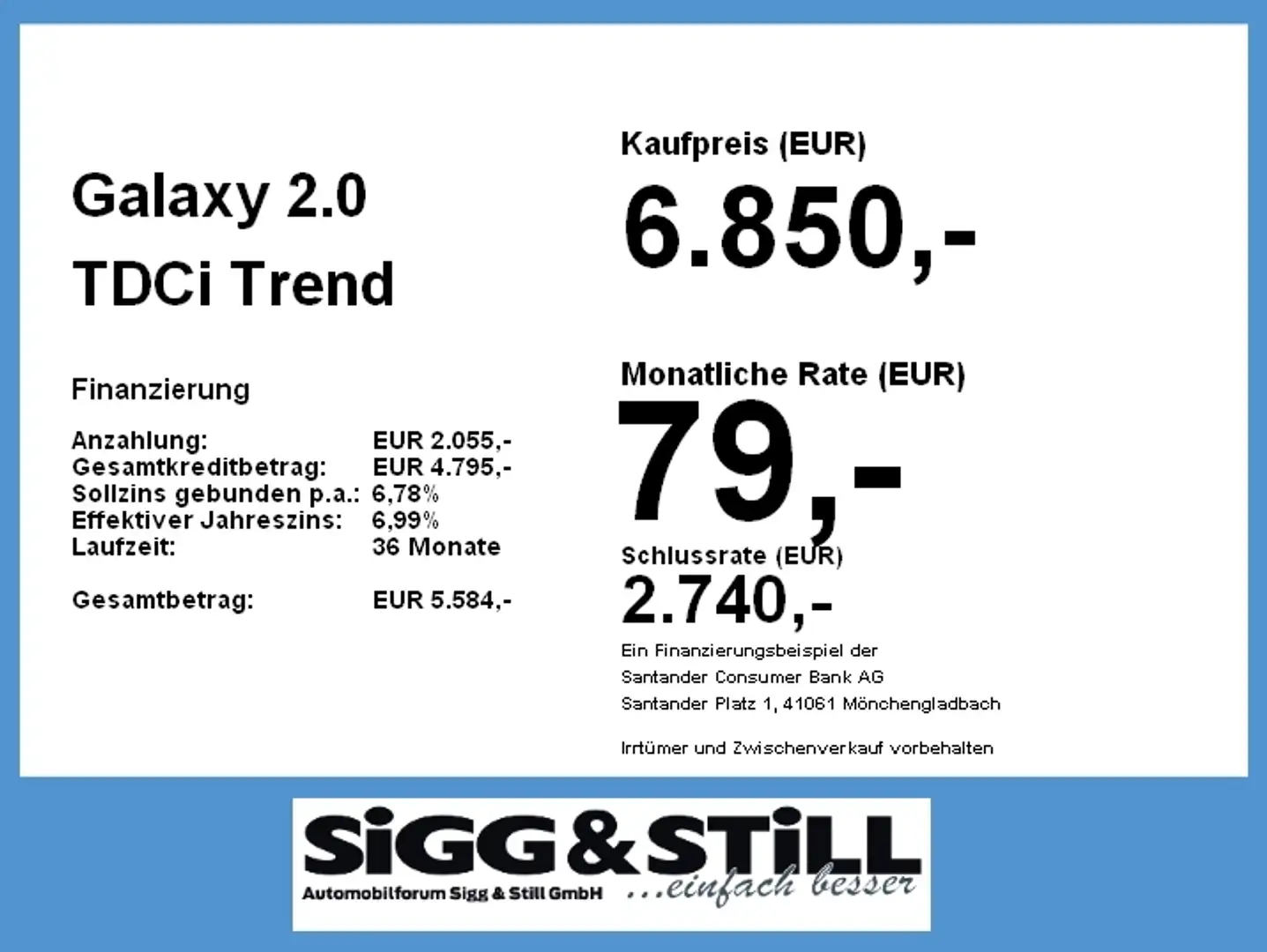 Ford Galaxy 2.0 TDCi Trend NAVI*STANDH*KLIMAAUT*SHZ*PDC Stříbrná - 2
