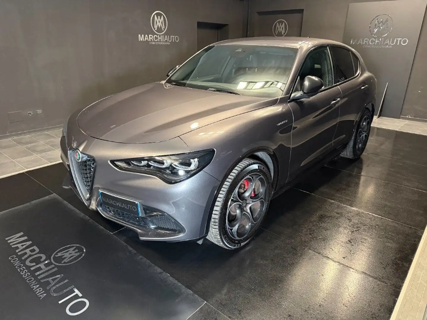 Alfa Romeo Stelvio 2.2 Turbodiesel 210 CV AT8 Q4 Veloce Gris - 1