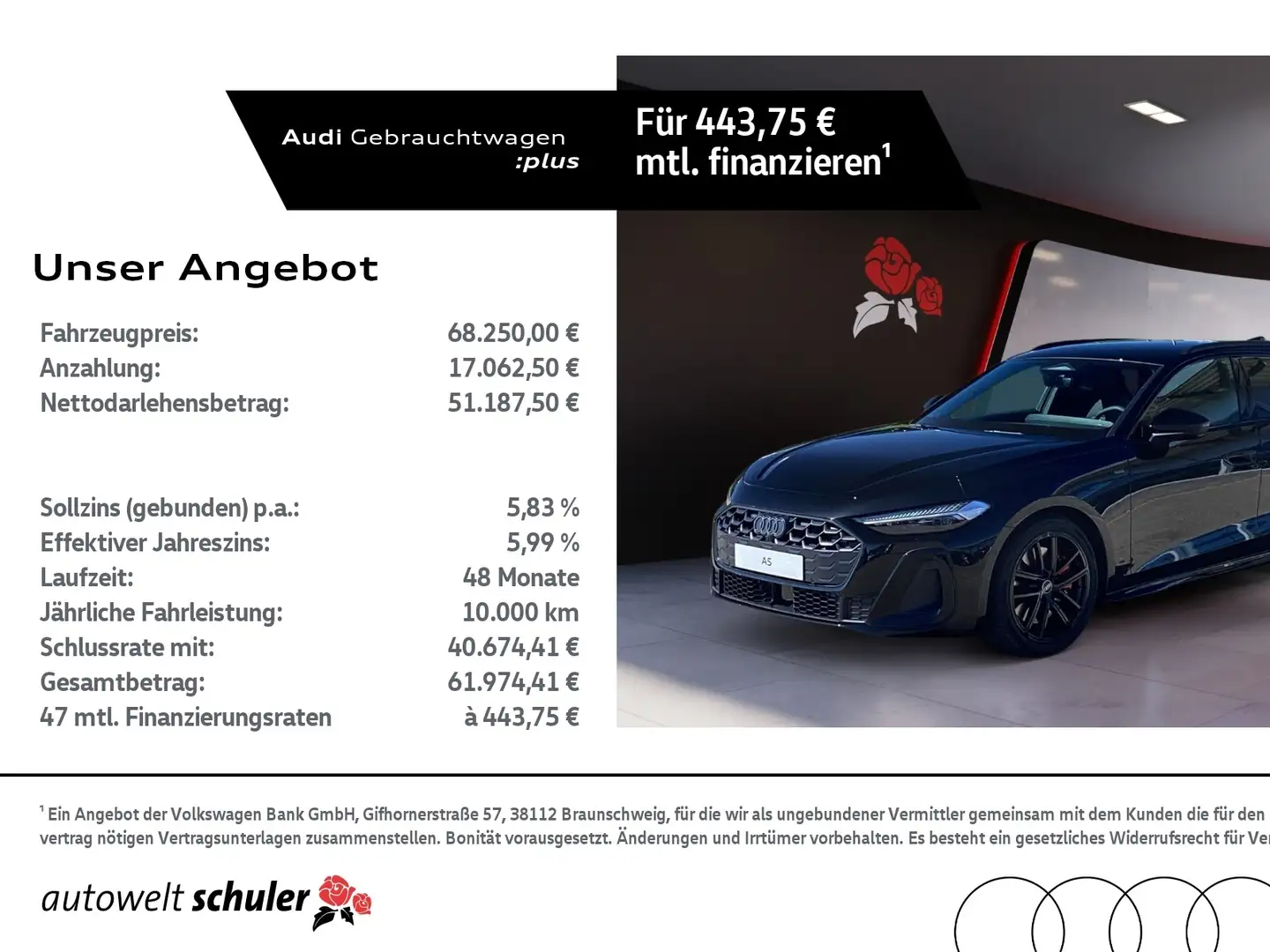 Audi A5 Avant 55 2.0 TFSI e-hybrid quattro AHK TechPlus L Schwarz - 1