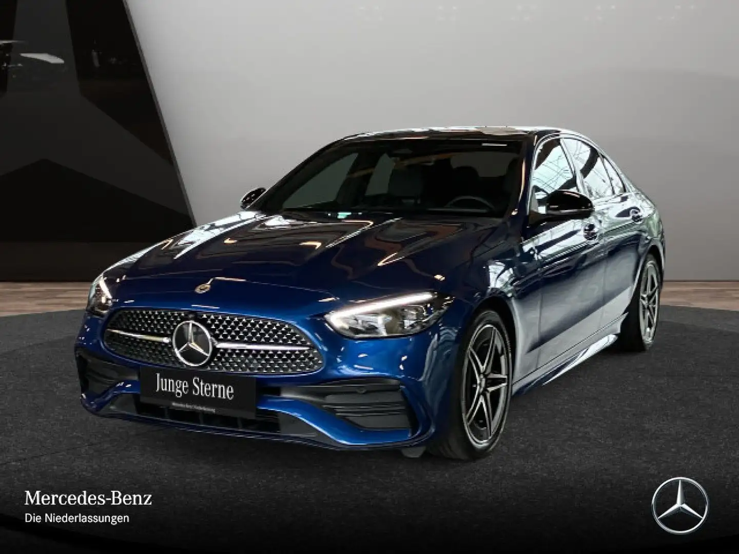Mercedes-Benz C 200 AMG+NIGHT+PANO+360+TOTW+KEYLESS+9G Blau - 2