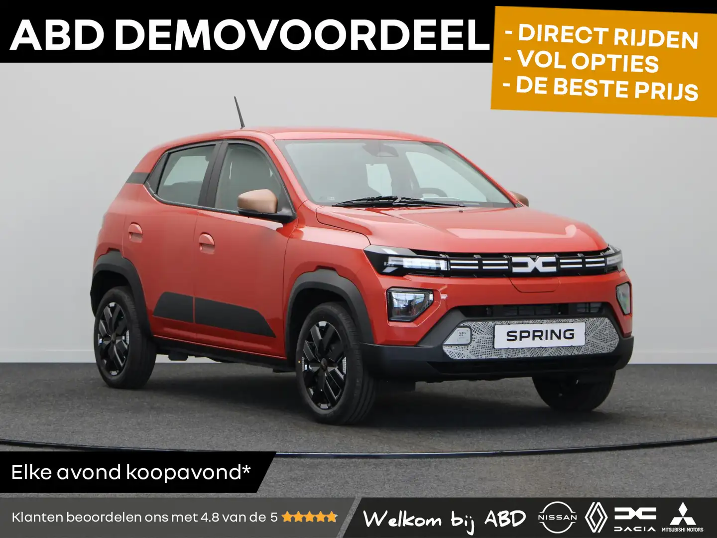 Dacia Spring Extreme 65 26.8 kWh | DEMO VOORDEEL! | Airconditio Rood - 1