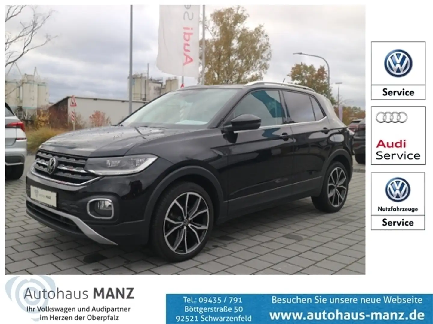 Volkswagen T-Cross 1.0 TSI Style KLIMA LED NAVI ALU Schwarz - 1