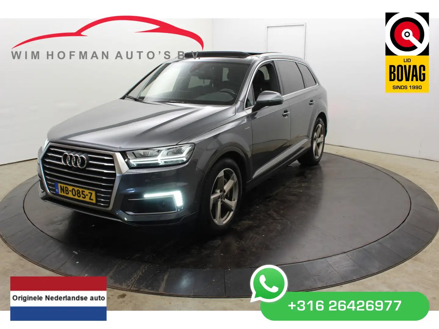 Audi Q7 3.0 TDI e-tron quattro S-Line Sport Pano 3500KG Tr Grijs - 1