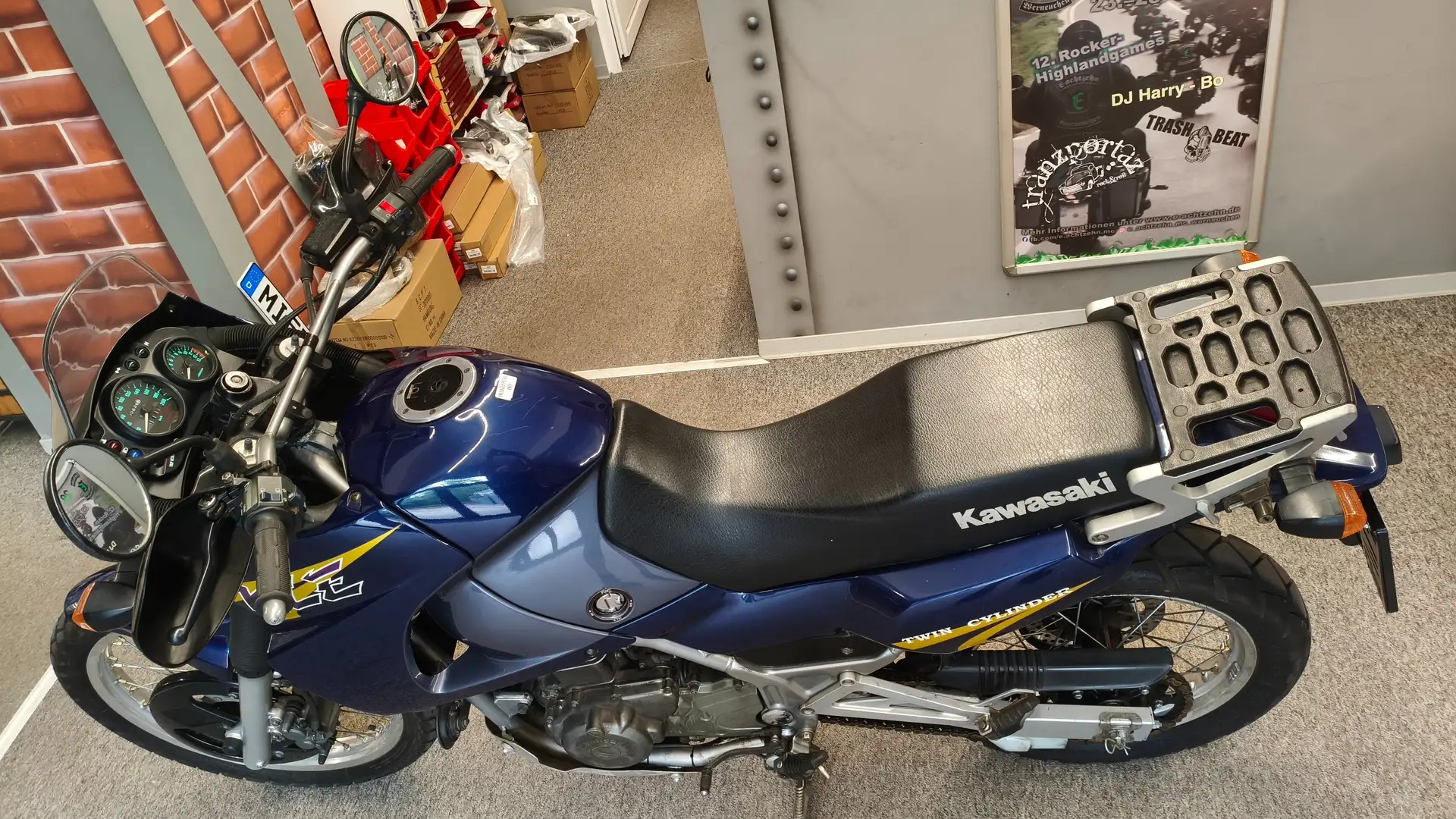 Kawasaki KLE 500 Bleu - 2