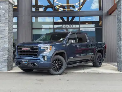 Blue 2020 GMC Sierra 1500 Elevation Crew Cab 4WD Pickup Truck Four-Wheel Drive 8-Speed Automatic
