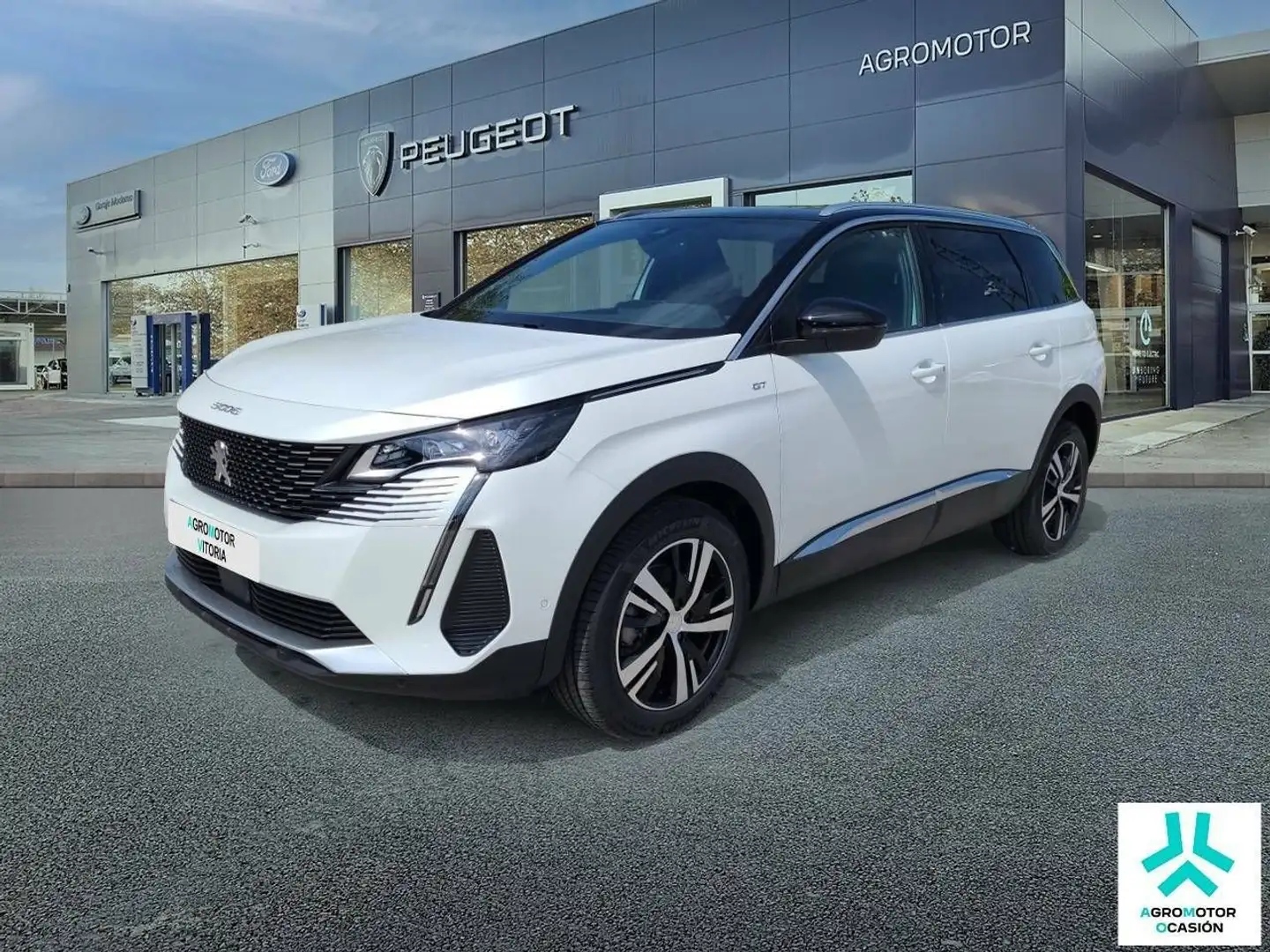 Peugeot 5008 1.2 100KW  eDCS6 GT Blanc - 1