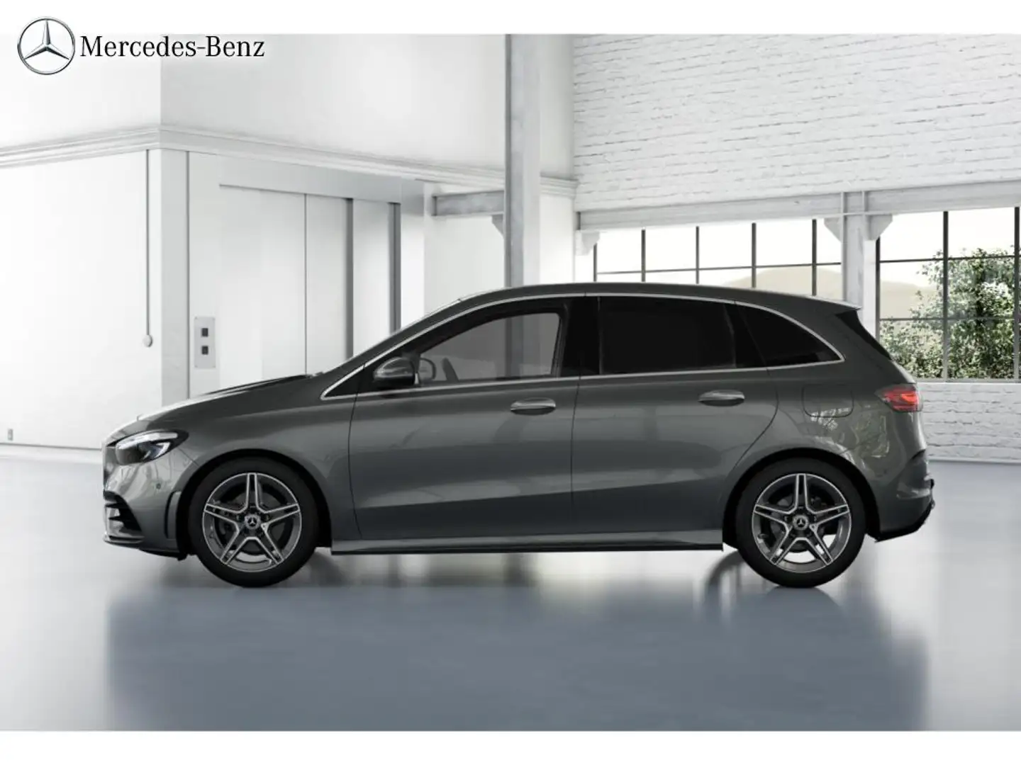 Mercedes-Benz B 200 d AMG MBUX+RüKam+LED+AHK+DAB+Keyless+LM18" Grau - 2