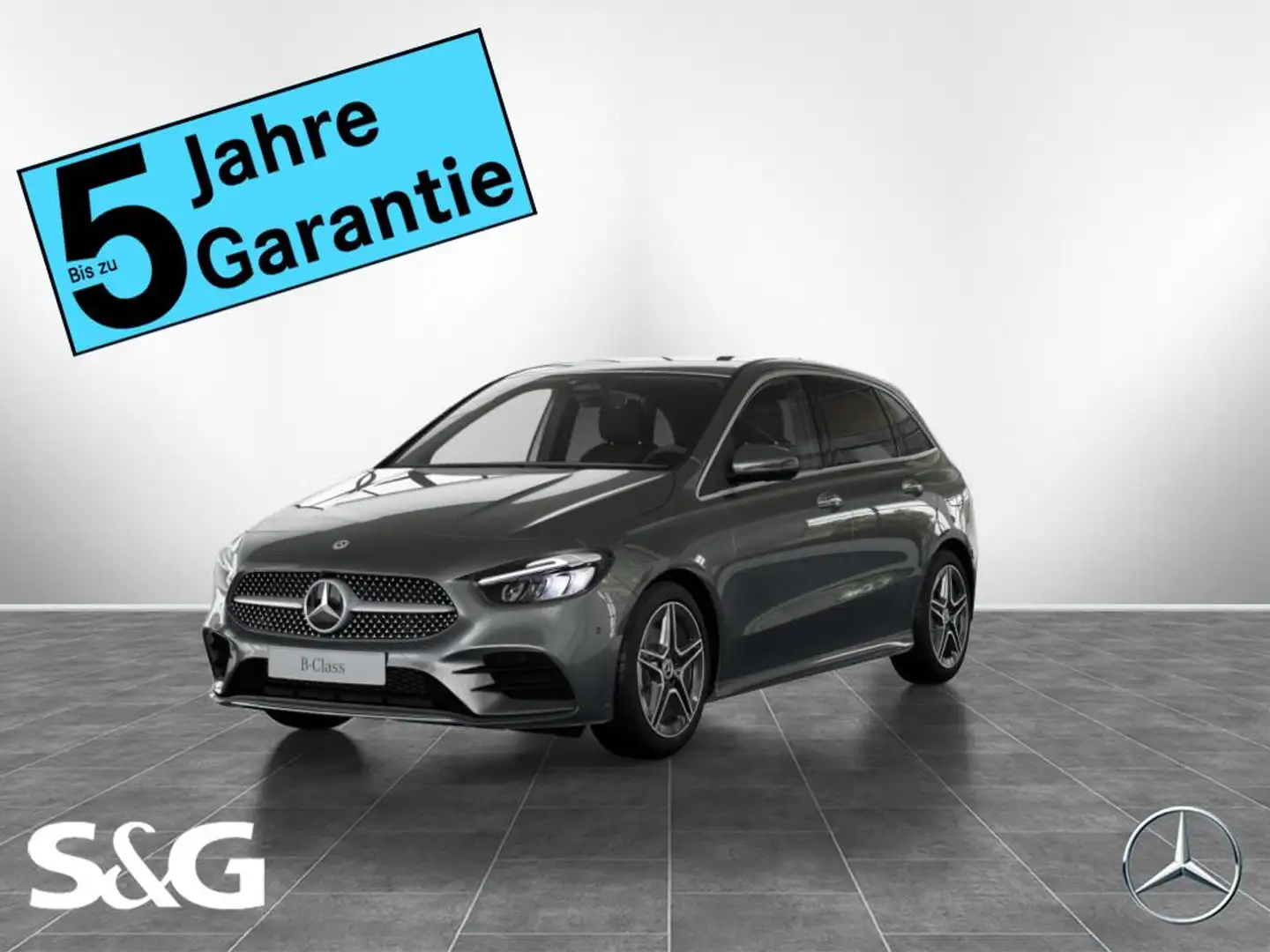 Mercedes-Benz B 200 d AMG MBUX+RüKam+LED+AHK+DAB+Keyless+LM18" Grau - 1