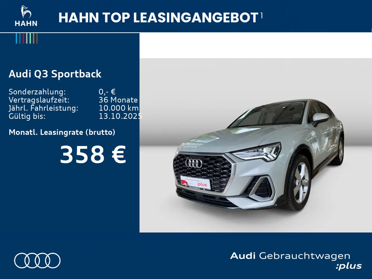 Audi Q3 35TFSI S-tronic S line Navi LED AHK Silber - 2