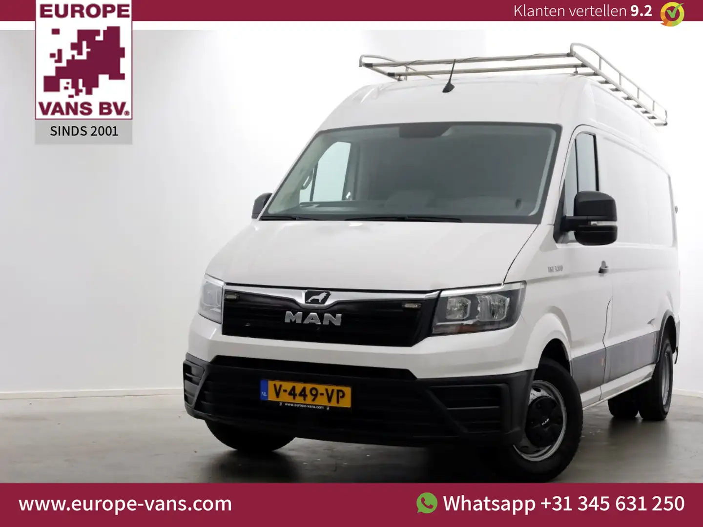 MAN TGE 5.180 2.0 177pk E6 L3H3 (L2H2) Navi/Camera Trekhaa Blanc - 1