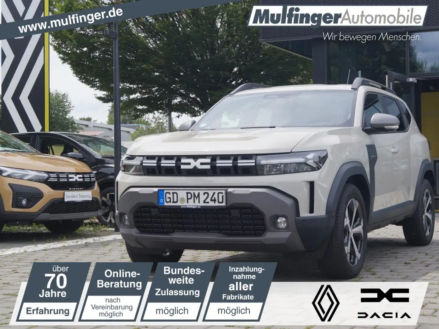 Dacia Duster Journey TCe 130 SHZ PDC Lenkradheiz. Multiv Beige - 1