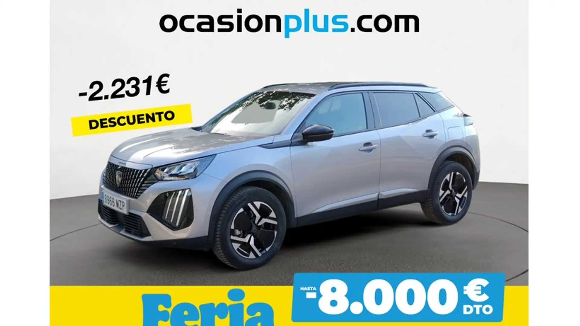 Peugeot 2008 Hybrid 136 Allure eDCS6 Gris - 1