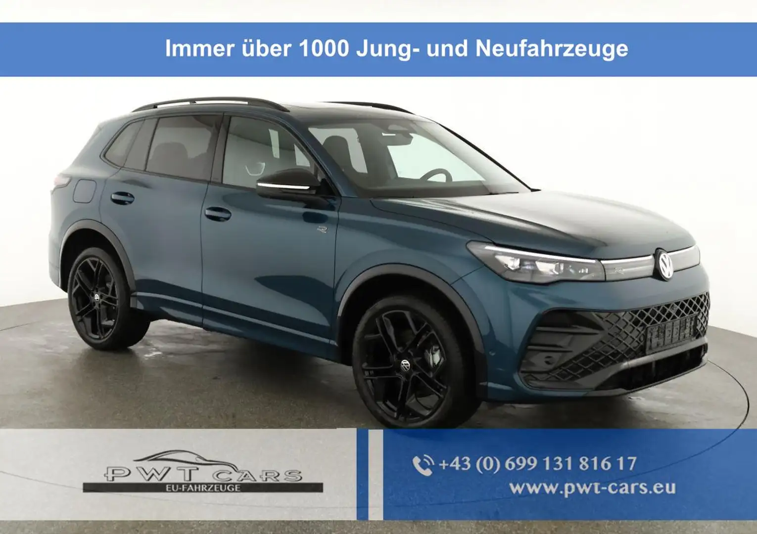 Volkswagen Tiguan 1.5 TSI eHybrid 200 kW R-Line Black, Pano, 20-Z... Blau - 1