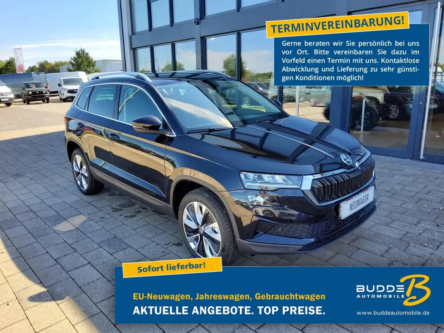 Skoda Karoq 1.5 TSI DSG Selection n.Modell ACC Keyless Schwarz - 1