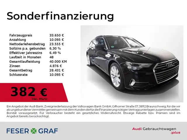 2022 Audi A6 in Black for sale