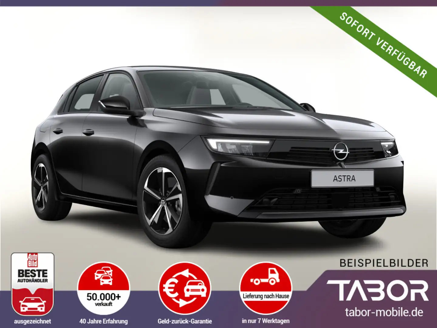 Opel Astra 1.2 130 AT8 Eleg. ACC Keyl Kam PDC LM17Z Schwarz - 1