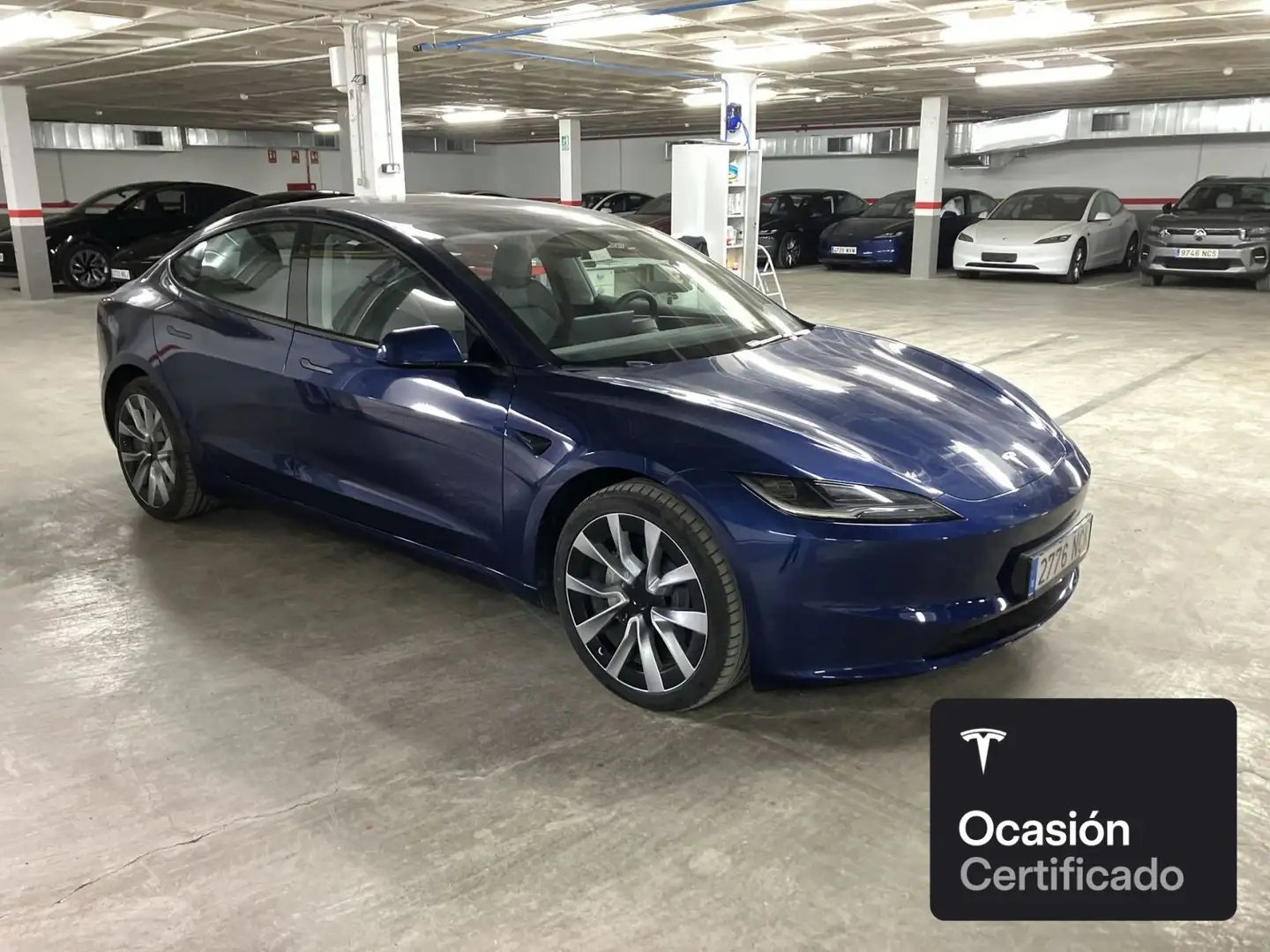 Tesla Model 3 Long Range AWD Bleu - 2