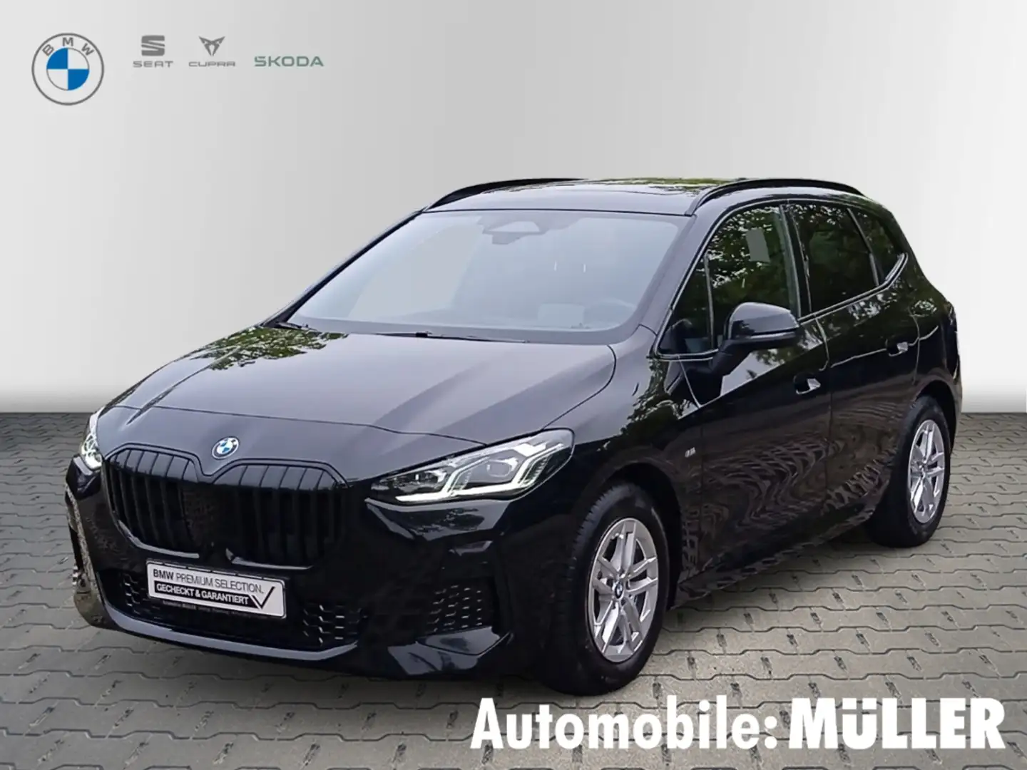 BMW 220 Active Tourer i MSport*AHK*HuD*DAB*RFK*Memory* Schwarz - 1
