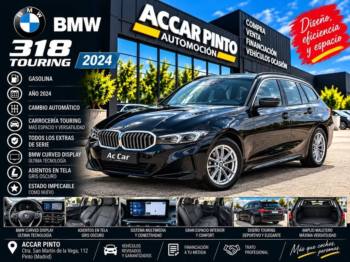 BMW 320 320iA Touring Negro - 1
