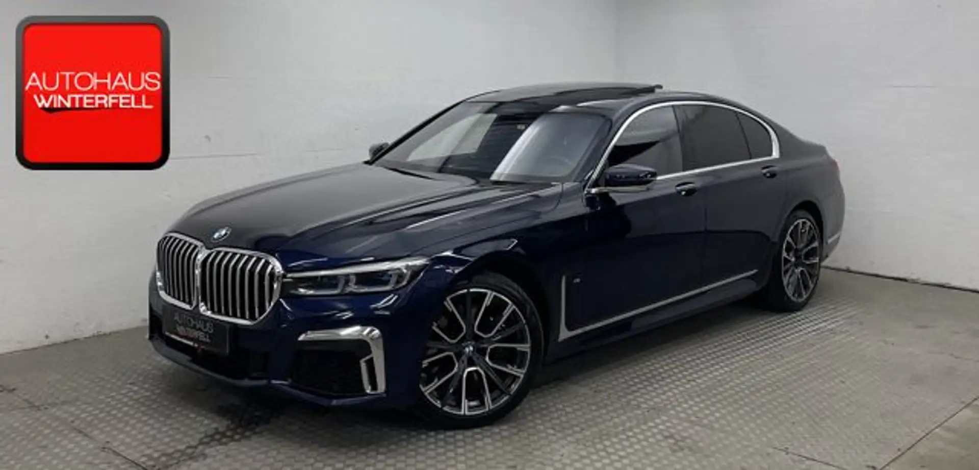 BMW 740 d xDrive M SPORT PURE B&W+FOND-TV+NIGHT+EXEC Bleu - 1