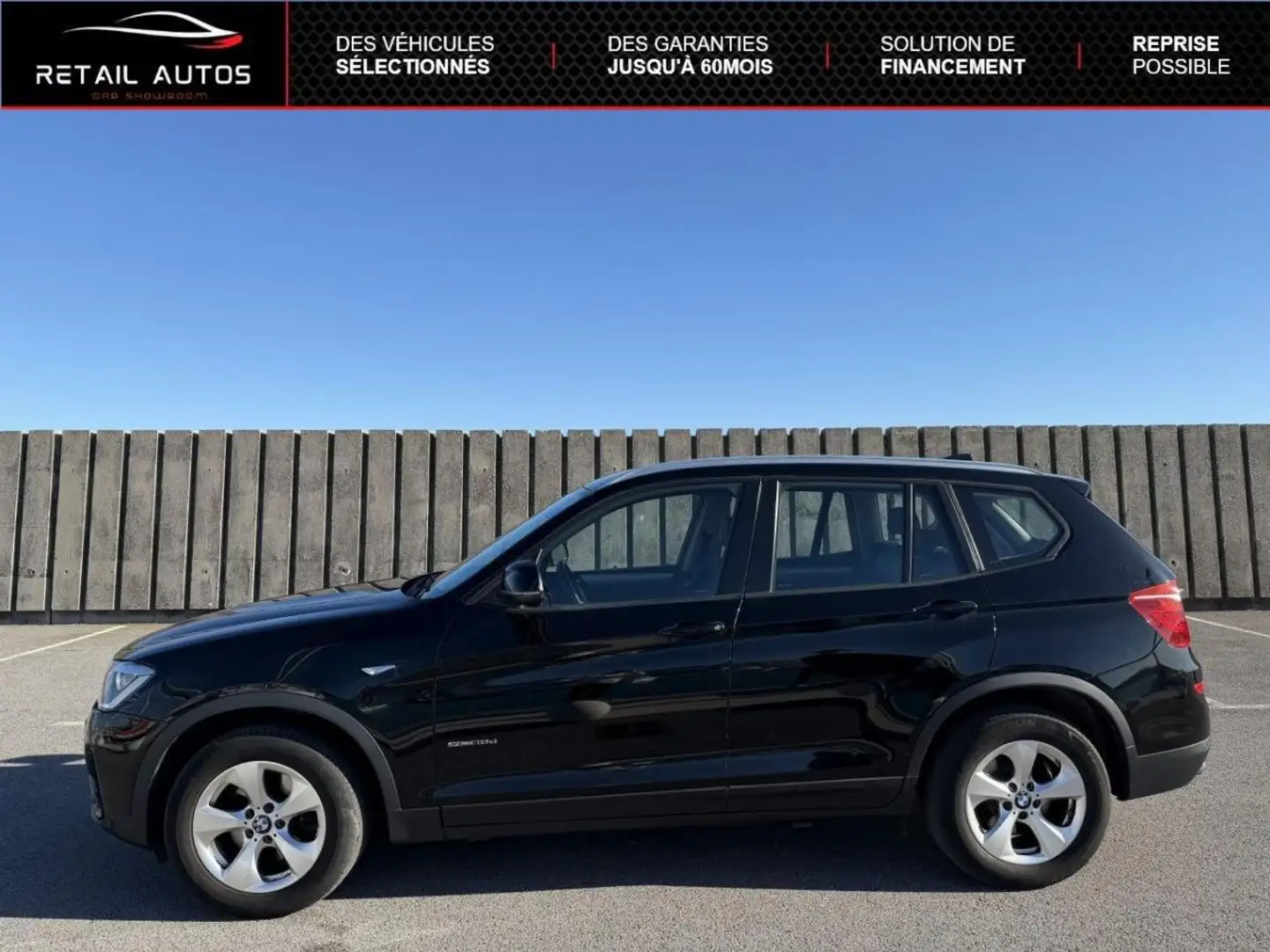 BMW X3 sDrive18dA 150ch Lounge Plus Schwarz - 2