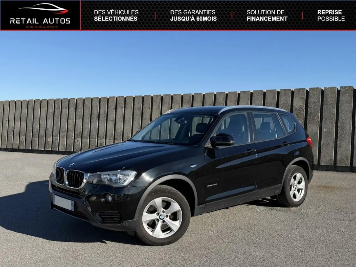 BMW X3 sDrive18dA 150ch Lounge Plus Schwarz - 1