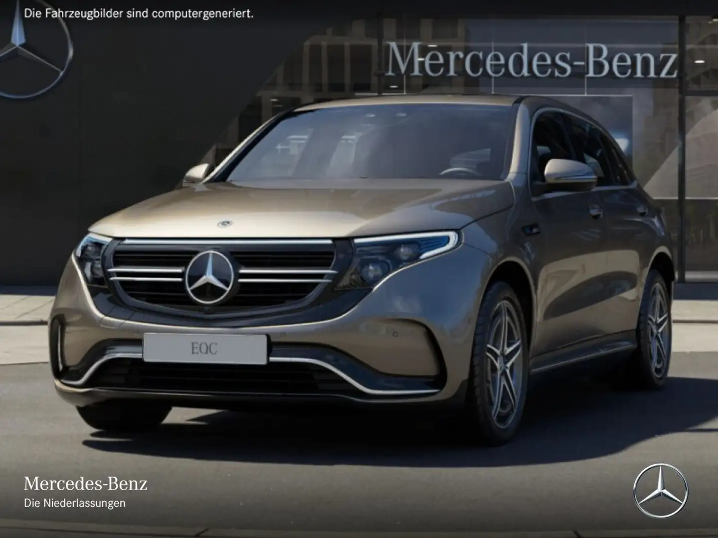 Mercedes-Benz EQC 400 4M AMG+MULTIBEAM+KAMERA+HUD+TOTW+KEYLESS Silber - 2