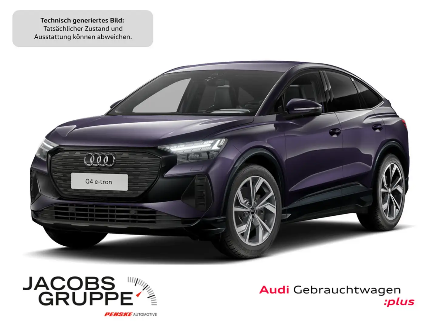 Audi Q4 e-tron Sportback 40 Matrix-LED*Kamera*ACC * Violett - 1