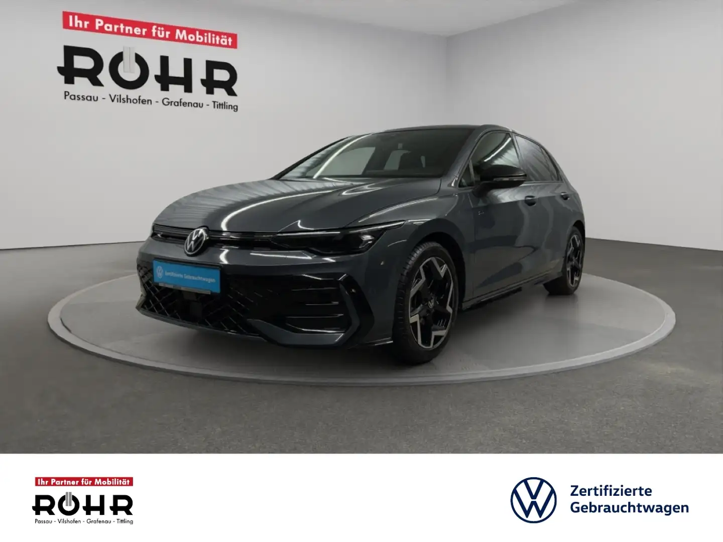 Volkswagen Golf VIII R-Line (BlackStyle.LED.HeadUp.Navi.ParkAssist Grau - 1
