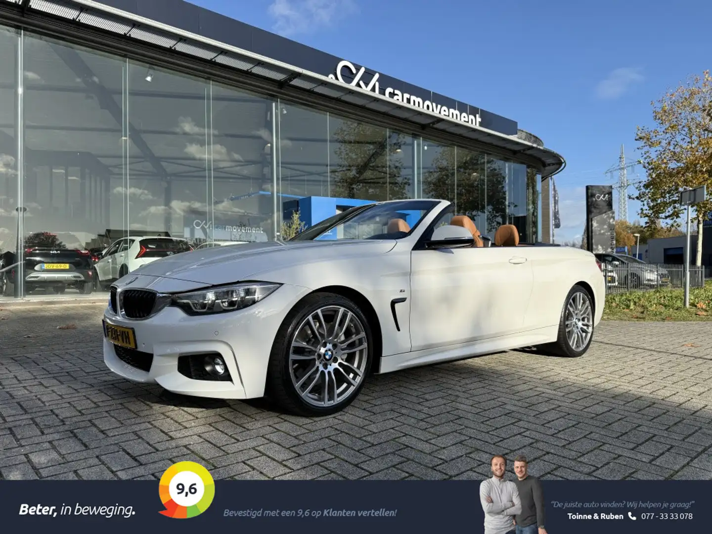 BMW 440 4-serie Cabrio 440i High Executive M-Sport | Navi Blanc - 1