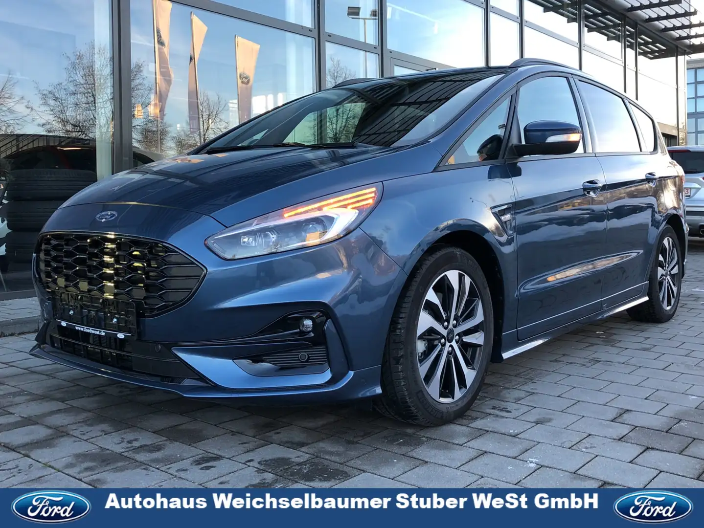 Ford S-Max 807 S-Max 2.5 Duratec FHEV Hybrid ST-Line Blauw - 1