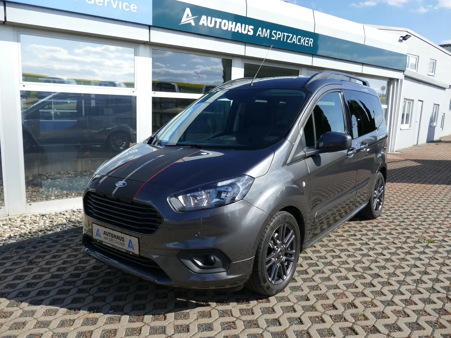 Ford Tourneo Courier 1.0 EcoBoost  Sport SHZ KAMERA Gris - 2