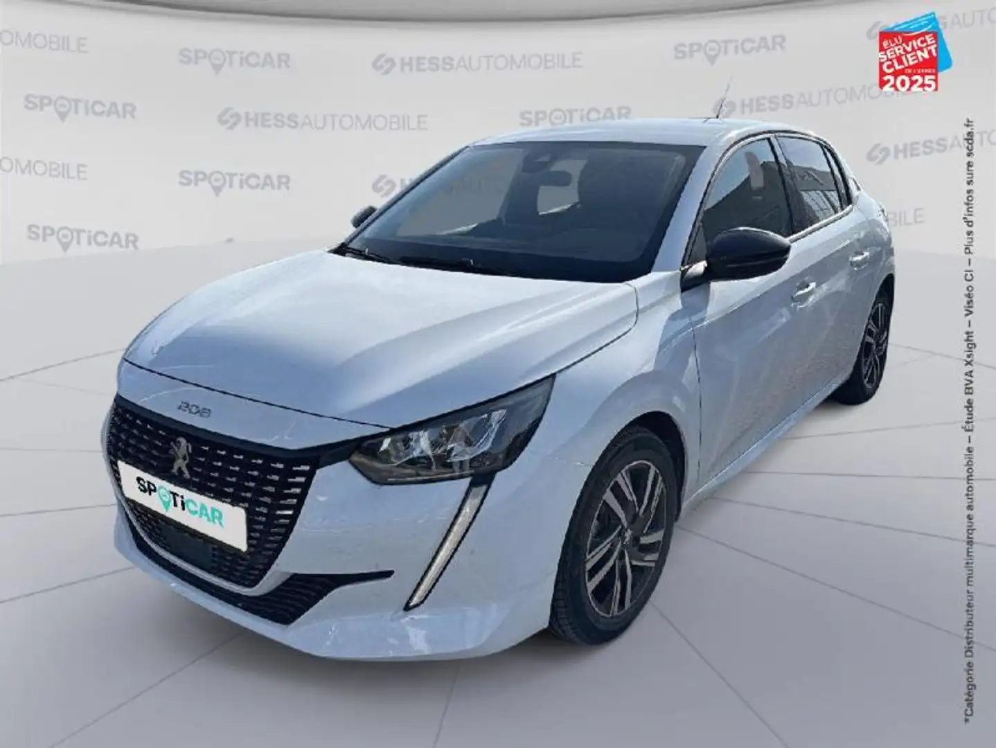 Peugeot 208 1.2 PureTech 100ch S/S Allure  Pack GPS Camera Car Blanc - 1