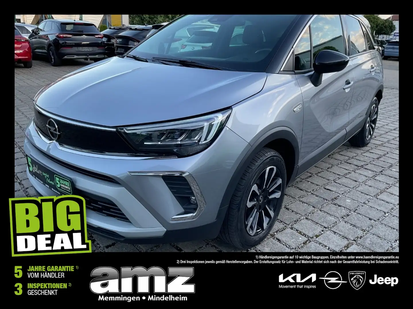 Opel Crossland 1.2 Turbo Elegance LED+SHZ+2xKlima+LM Gris - 1