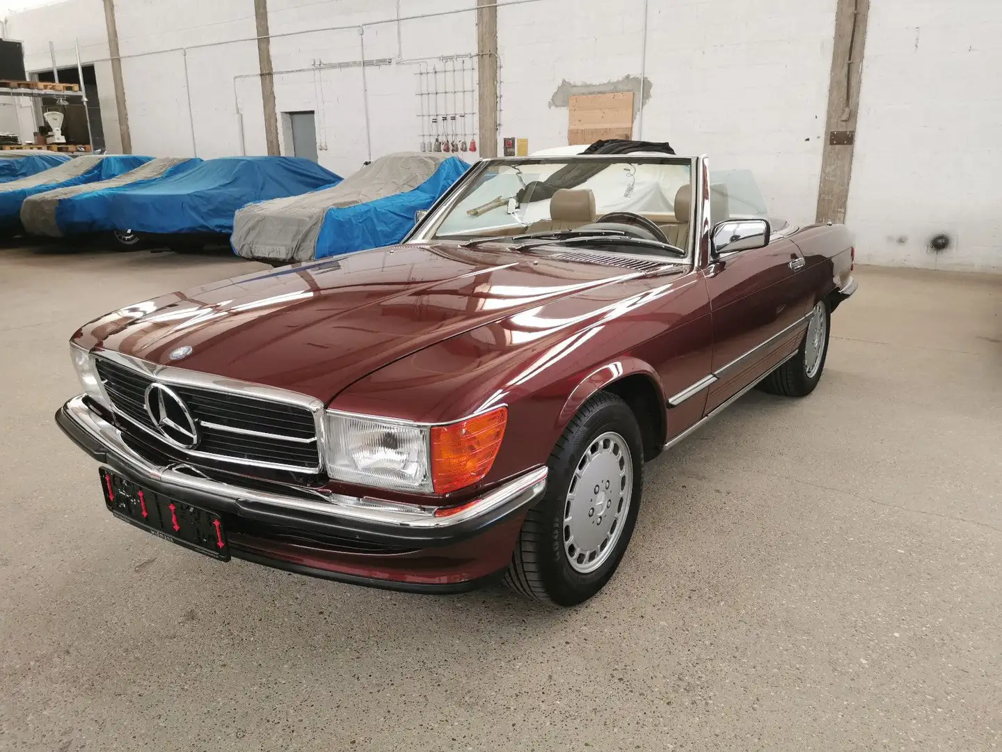 Mercedes-Benz SL 560 TÜV NEU TOP ZUSTAND!! Roşu - 1