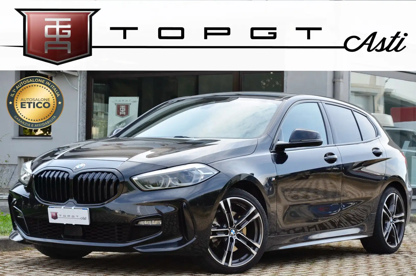 BMW 116 116d Msport 116cv aut SERVICE BMW, OK NEOPATENTATI Nero - 1