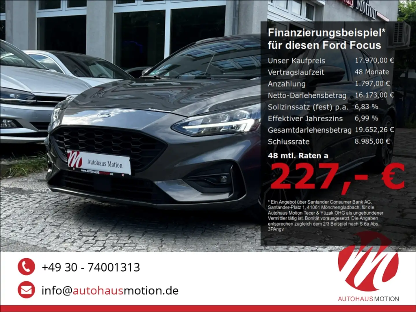 Ford Focus ST-Line 2.0 EcoBlue LED KAMERA B&O NAVI KEYLESS Szürke - 1