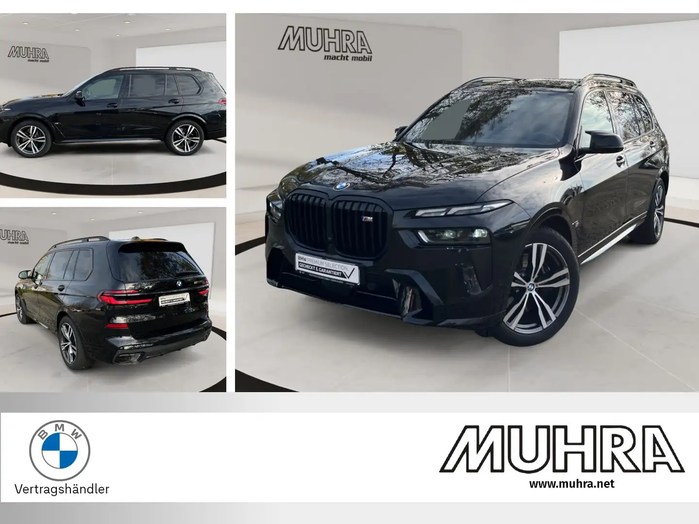 BMW X7 M 60i xDrive M Sport AHK Autobahgnassistent Massages Noir - 1