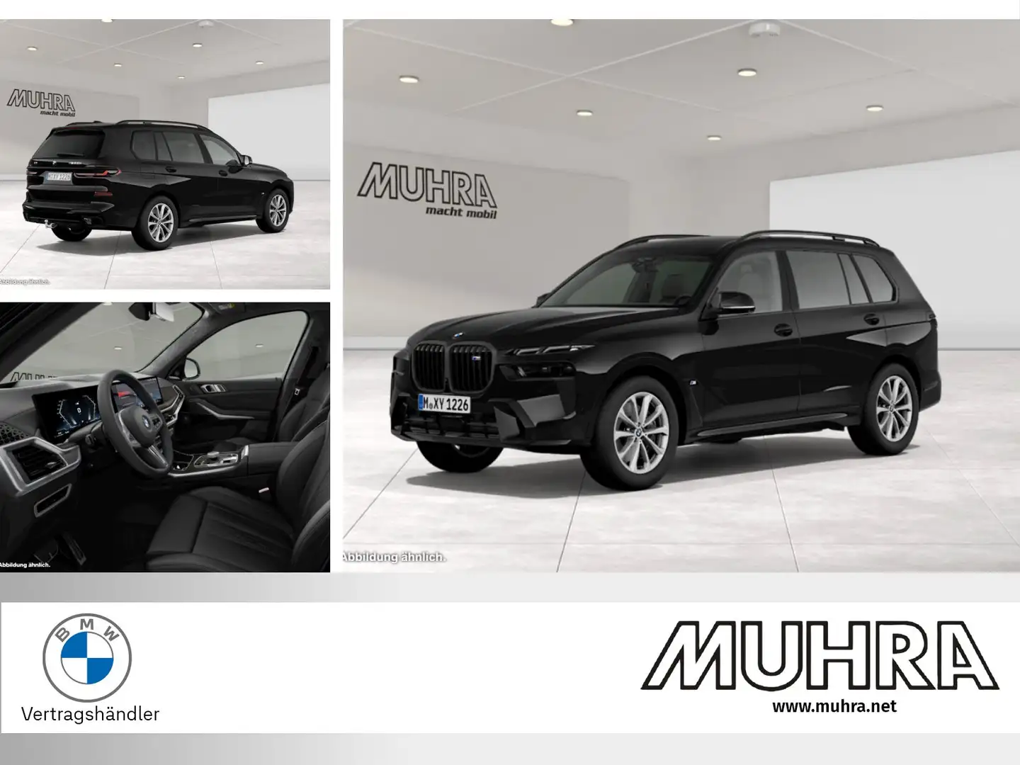 BMW X7 M 60i xDrive M Sport AHK Autobahgnassistent Massages Schwarz - 1