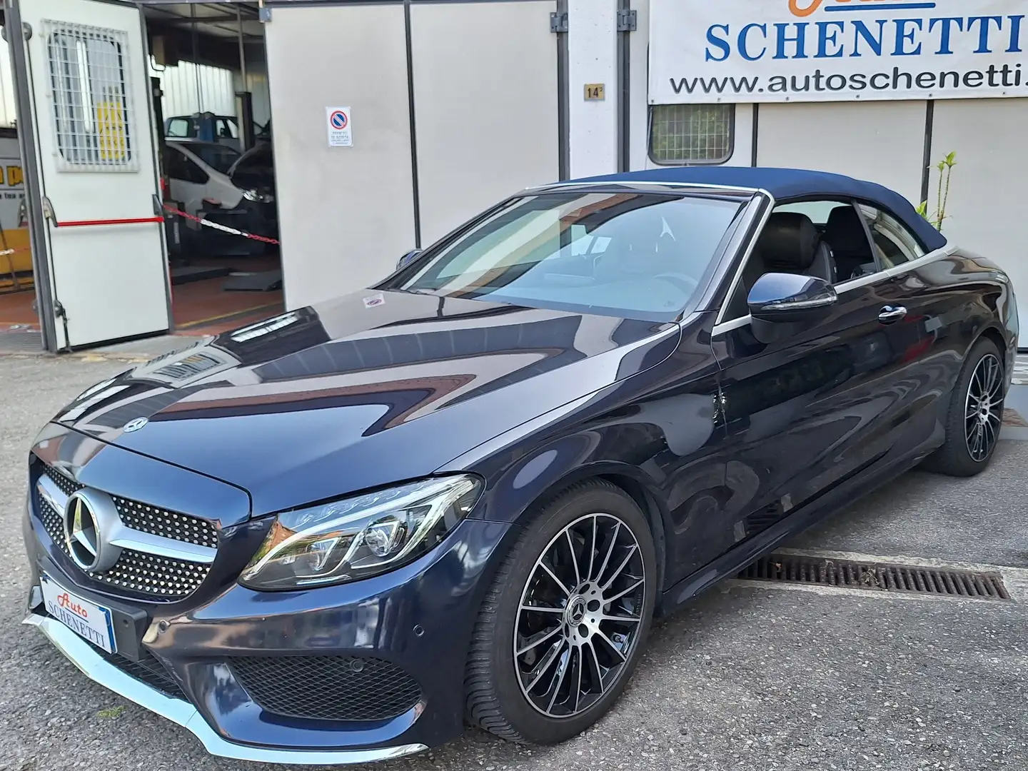 Mercedes-Benz C 220 C Cabrio 220 d AMG  automatico 169 cv CERTIFICATA Blu/Azzurro - 1