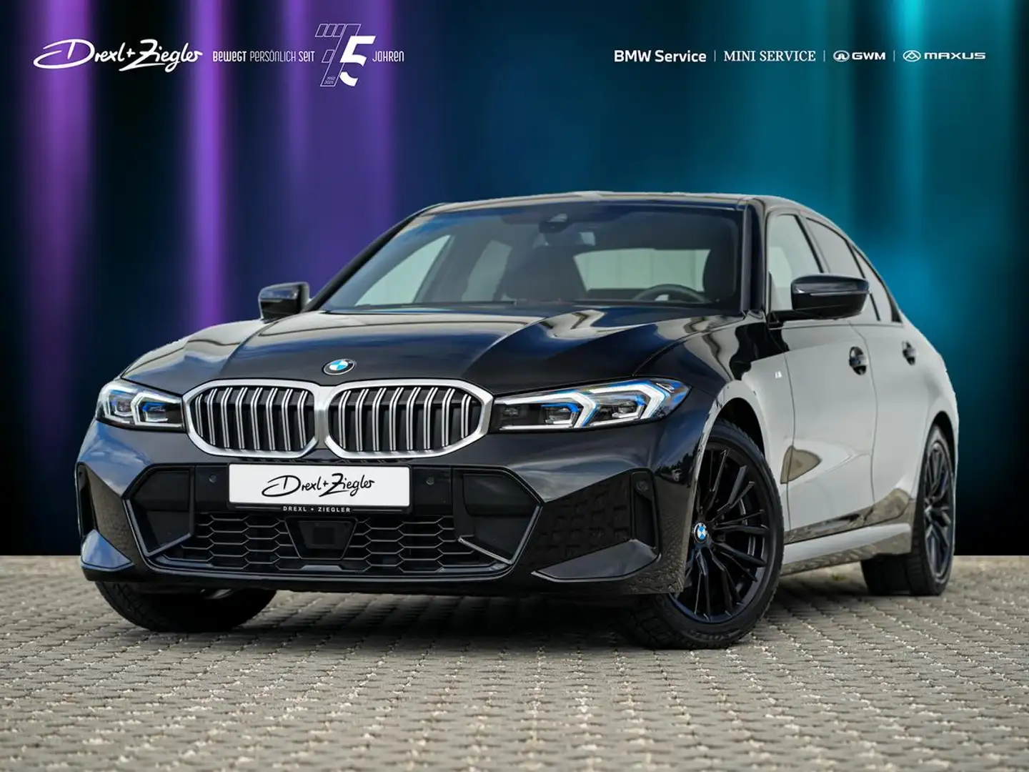 BMW 320 d xDrive Lim M-Sport aLED ACC HuD KoZg eSitze Noir - 1