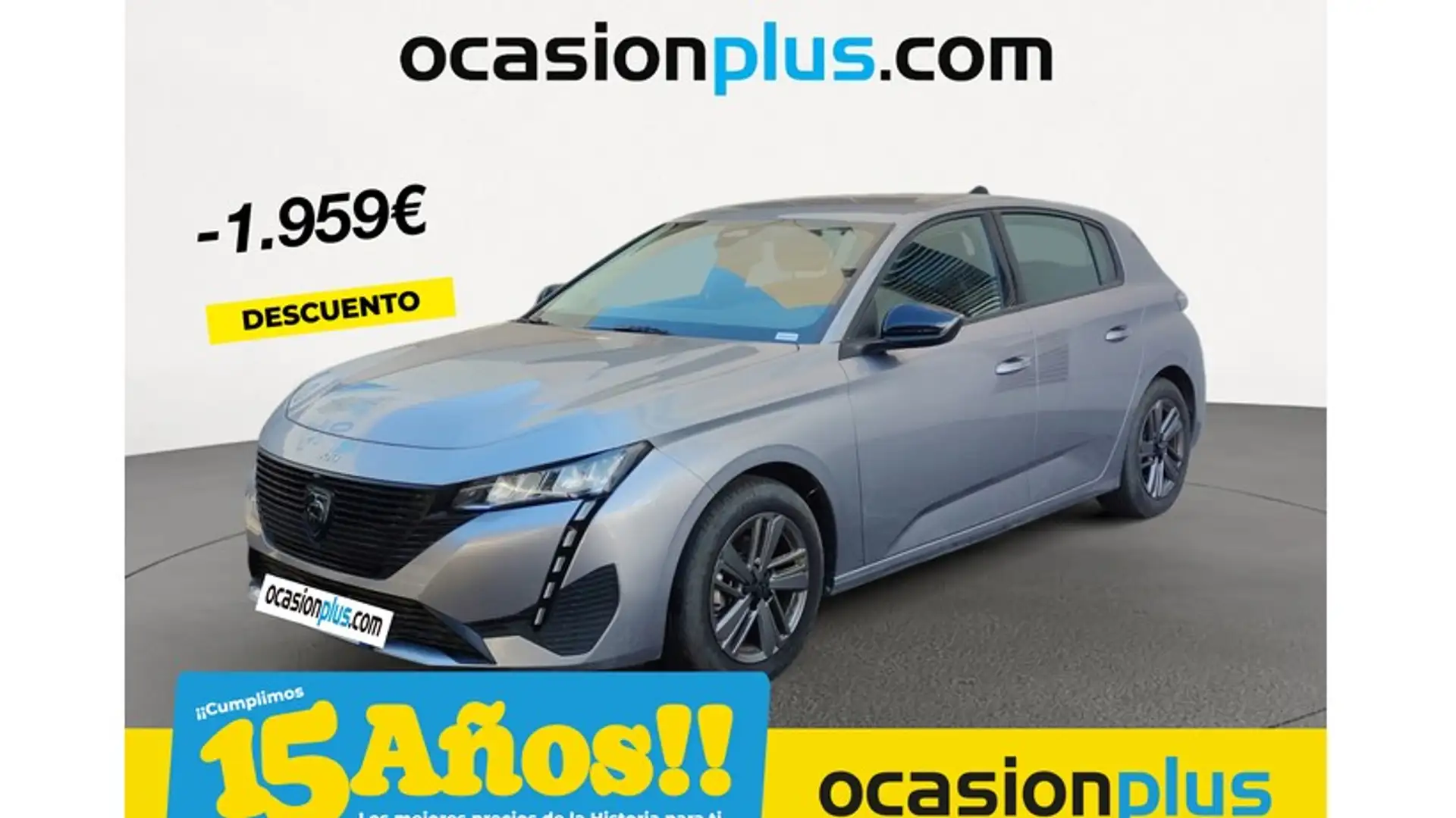 Peugeot 308 1.2 PureTech S&S Active EAT8 130 Gris - 1