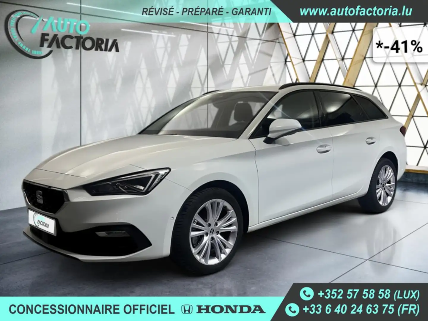 SEAT Leon Break -41% 1.5 TSI 150cv BVA+MIRRORLINK+CAM+Opts Beige - 1