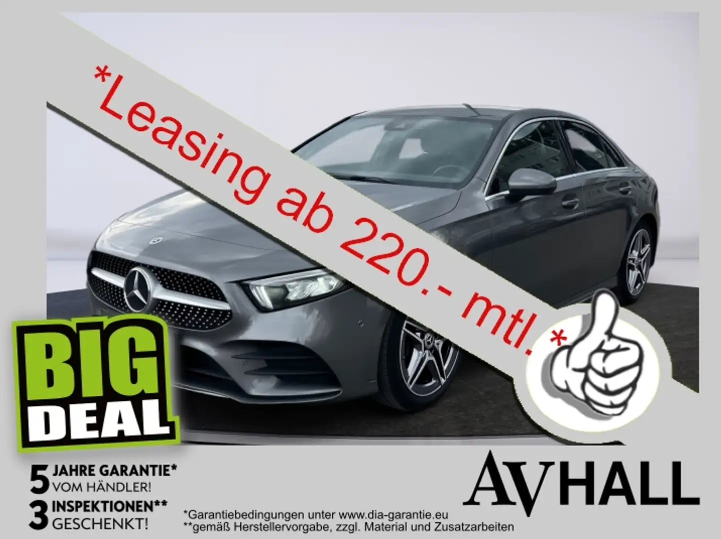 Mercedes-Benz A 200 d Limousine *Leasing ab 220.- mtl.* Grau - 1