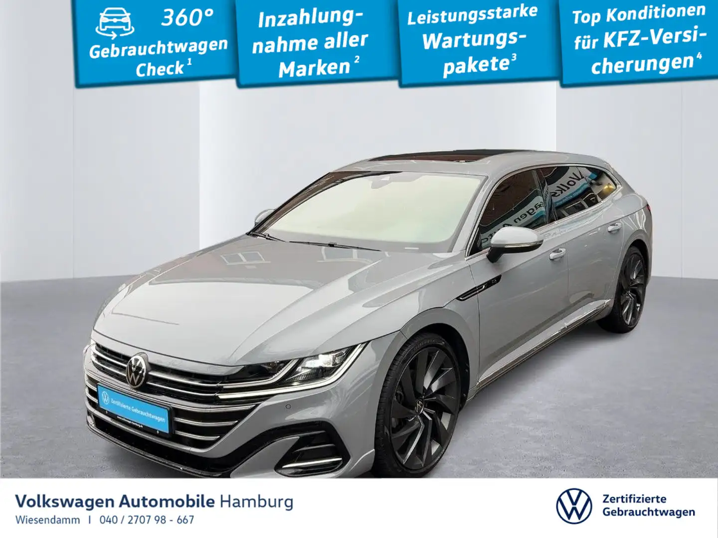 Volkswagen Arteon 2.0 TSI R-Line DSG Kamera Grau - 1