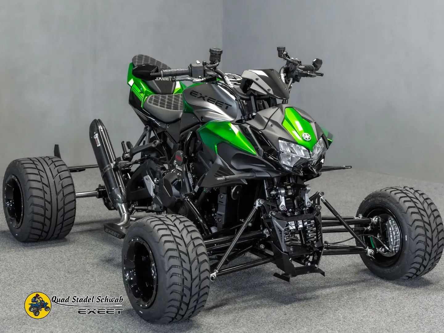 Kawasaki Exeet H2 Blackbull Hyper Quad 200PS Kompressor Grün - 1