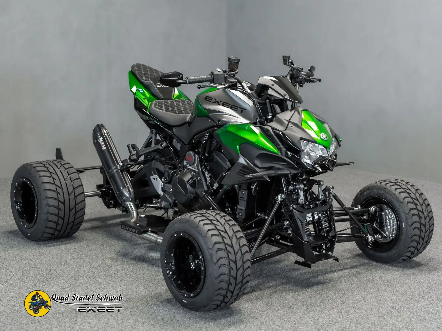 Kawasaki Exeet H2 Blackbull Hyper Quad 200PS Kompressor Grün - 2