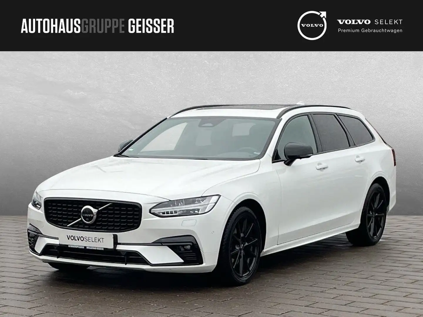 Volvo V90 B4 Mild-Hybrid Plus Dark AHK ACC BLIS SD Weiß - 1