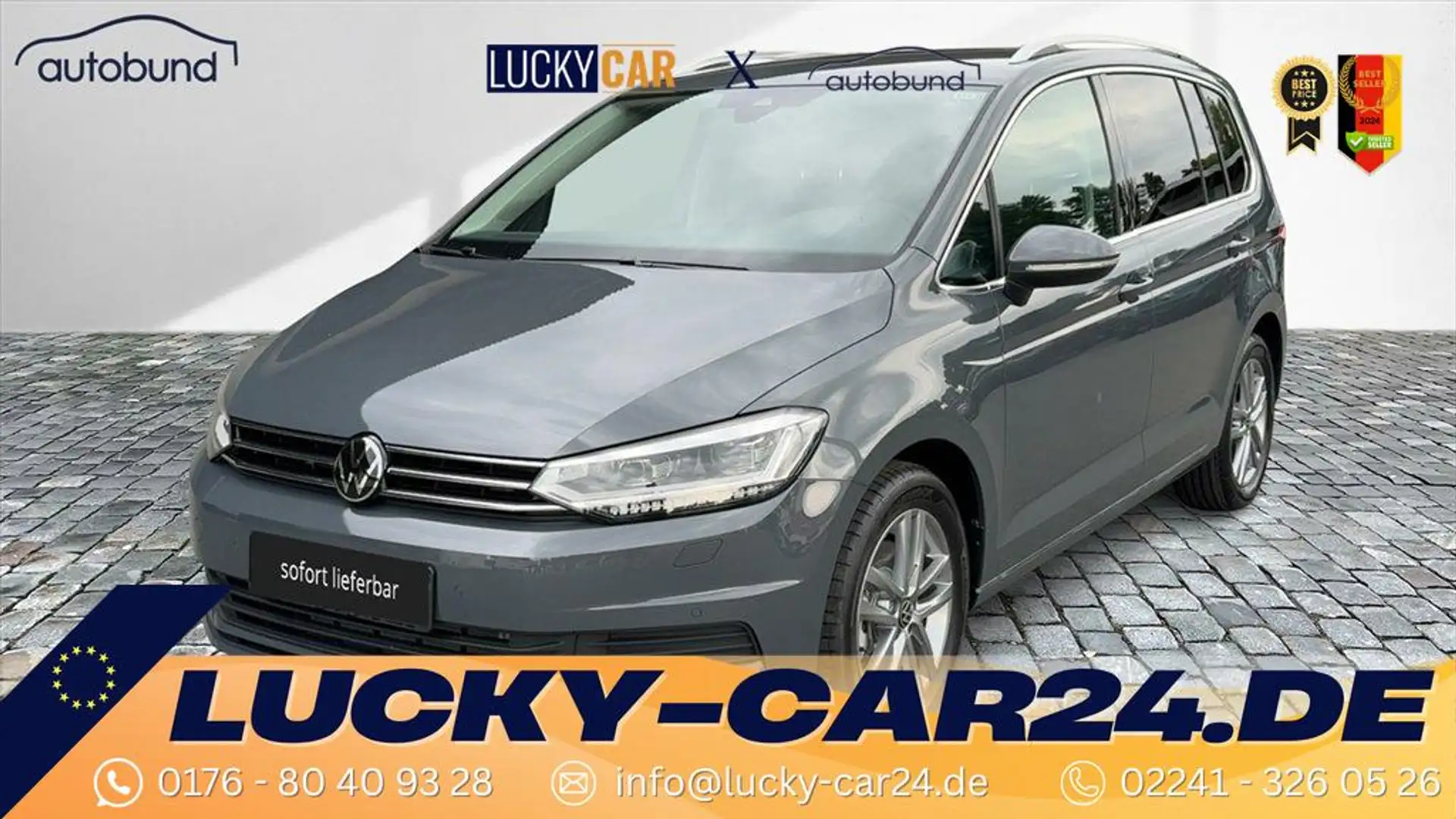 Volkswagen Touran PEOPLE II 1,5 TSI DSG 7-Sitzer DAB LED NAV KAME... Grau - 1